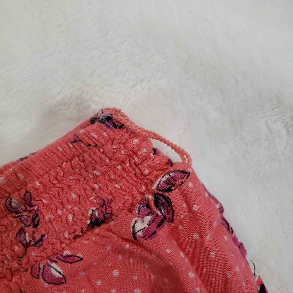 Candie's High-Low Skirt in Pink & White Floral Print Girl's Size XS/S - Picture 4 of 5